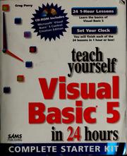 Cover of: Teach yourself Visual Basic 5 in 24 hours by Greg M. Perry