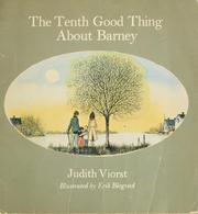 Cover of: The tenth good thing about Barney by Judith Viorst