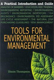 Cover of: Tools for Environmental Management: A Practical Introduction and Guide (Conscientious Commerce)