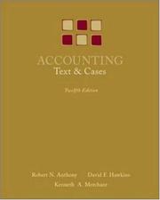 Cover of: Accounting: Texts and Cases