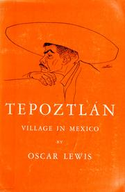 Cover of: Tepoztlán by Oscar Lewis