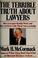 Cover of: The terrible truth about lawyers