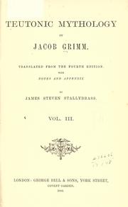 Cover of: Teutonic mythology by Brothers Grimm
