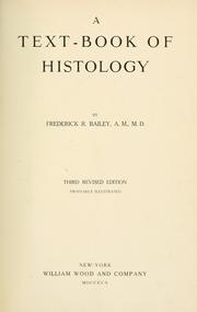 Cover of: A text-book of histology