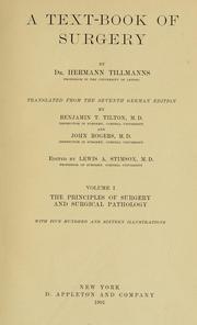 Cover of: A text-book of surgery