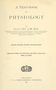 Cover of: A text-book of physiology by Isaac Ott