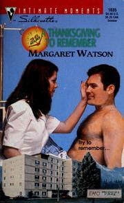 Cover of: A Thanksgiving to remember by Margaret Watson