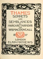 Cover of: Thames sonnets and semblances