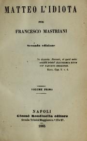 Cover of: Matteo l'idiota