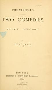 Cover of: Theatricals. by Henry James