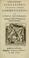 Cover of: Theodori Kerckringii doctoris medici Commentarius in Currum triumphalem antimonii Basilii Valentini