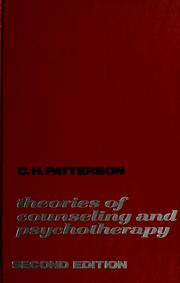 Cover of: Theories of counseling and psychotherapy