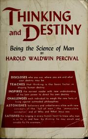 Cover of: Thinking and destiny by Harold W. Percival
