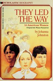 Cover of: They led the way by Johanna Johnston