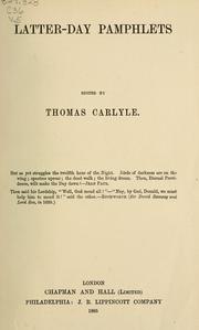 Cover of: Thomas Carlyle's works