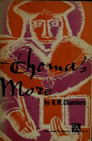 Cover of: Thomas More by R. W. Chambers