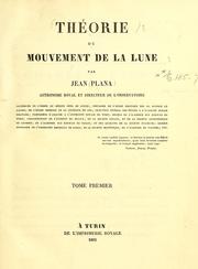 Cover of: Théorie du mouvement de la lune