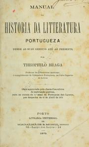 Cover of: Historia da litteratura portugueza by Teófilo Braga