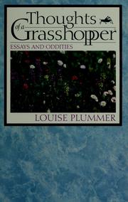 Cover of: Thoughts of a grasshopper by Louise Plummer