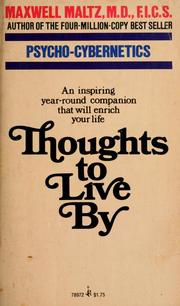 Cover of: Thoughts to live by