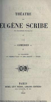 Cover of: Théâtre de Eugene Scribe. by Eugène Scribe