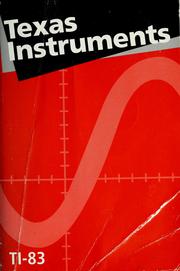 Cover of: TI-83 graphing calculator guidebook. by 
