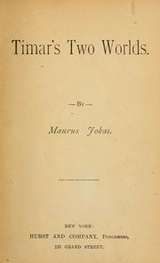Cover of: Timar's two worlds