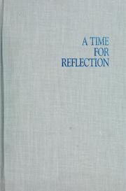 Cover of: A time for reflection from the spoken word