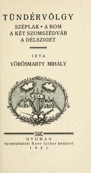 Cover of: Tündérvölgy by Mihály Vörösmarty
