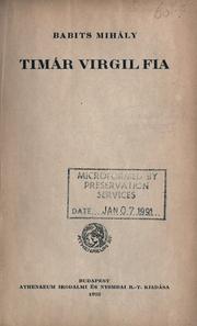 Cover of: Timár Virgil fia.