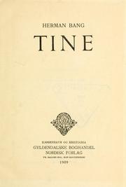 Cover of: Tine