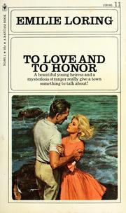 Cover of: To Love and to Honor