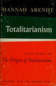 Cover of: Totalitarianism by Hannah Arendt