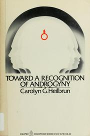 Cover of: Toward a recognition of androgyny