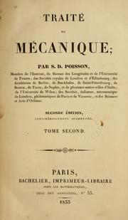 Cover of: Traité de mécanique