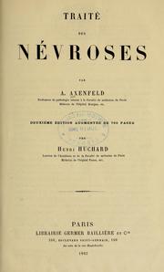 Cover of: Traité des névroses by Alexandre Axenfeld