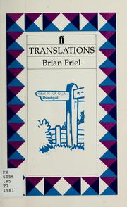 Cover of: Translations by Brian Friel