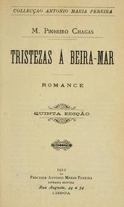 Cover of: Tristezas à beira-mar by Manuel Pinheiro Chagas