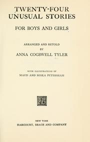 Cover of: Twenty-four unusual stories for boys and girls