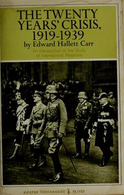 Cover of: The twenty years' crisis, 1919-1939 by E. H. Carr