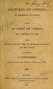 Cover of: Two lectures on comets by John Winthrop