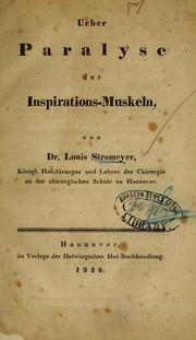 Cover of: Ueber Paralyse der Inspirations-Muskeln