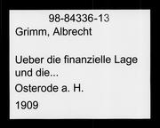 Cover of: Ueber die finanzielle Lage und die volkswirtschaftlichen Betriebsgründe des Oberharzer Berg- und Hüttenwesens seit dem Fall des Silberpreises