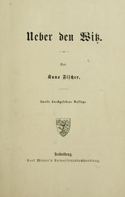 Cover of: Ueber den Witz