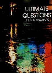 Cover of: Ultimate questions by Blanchard, John
