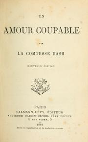 Cover of: Un amour coupable