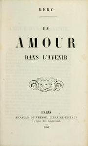Cover of: Un amour dans l'avenir