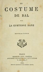 Cover of: Un costume de bal by Saint Mars, Gabrielle Anne Cisterne de Courtiras vicomtesse de