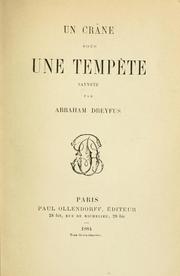Cover of: Un crâne sous une tempête: saynète