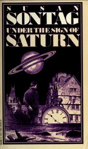 Cover of: Under the sign of Saturn by Susan Sontag